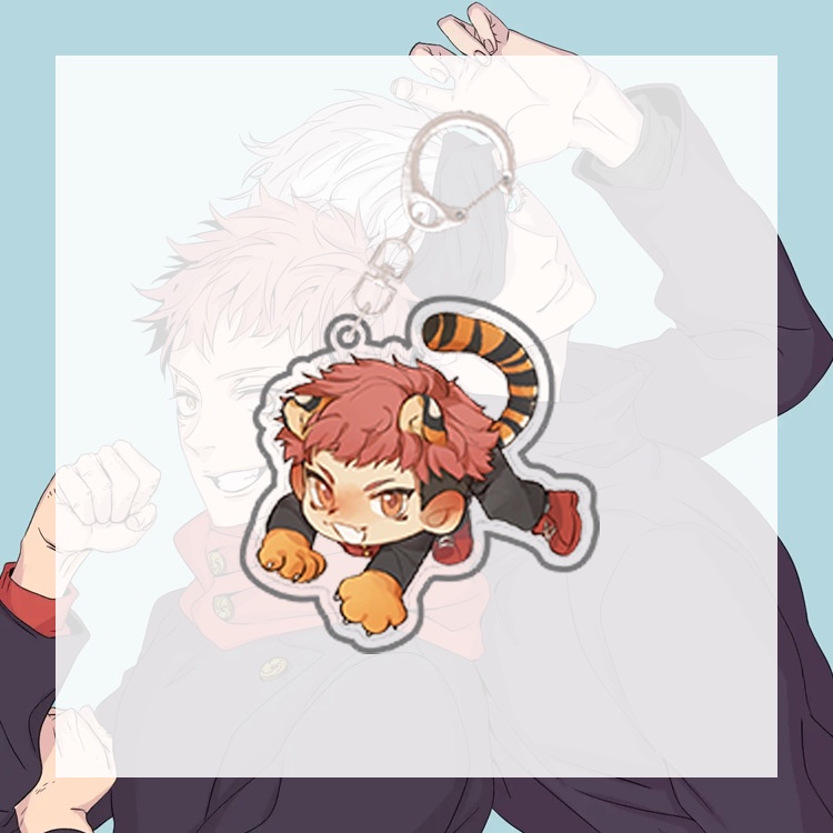 Jujutsu Kaisen Keychain Acrylic Figurine Model Peripheral Pendant Key Chain Jewelry Anime Key Ring Gojo Satoru souvenir