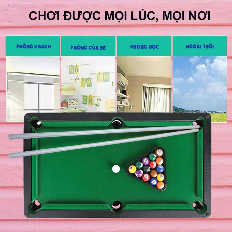 Bàn Bia Mini Giá Rẻ - Bàn Bi A Cỡ Vừa 30CM Kèm Phụ Kiện, Hộp Đựng Tiện Dụng.Tú Liên