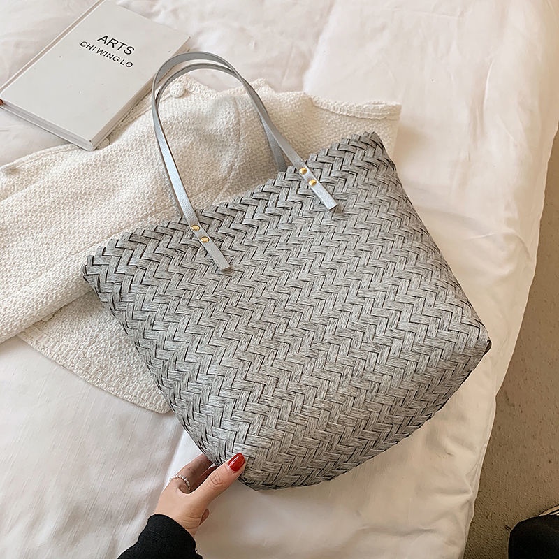 Túi Tote Đeo Vai Cỡ Lớn 2022 Phong Cách Phương Tây Cho Nữ