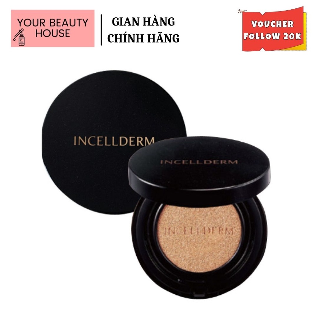 [Date 7/2022] Phấn nước kiềm dầu dưỡng da Incellderm 4D Lustre Cushion