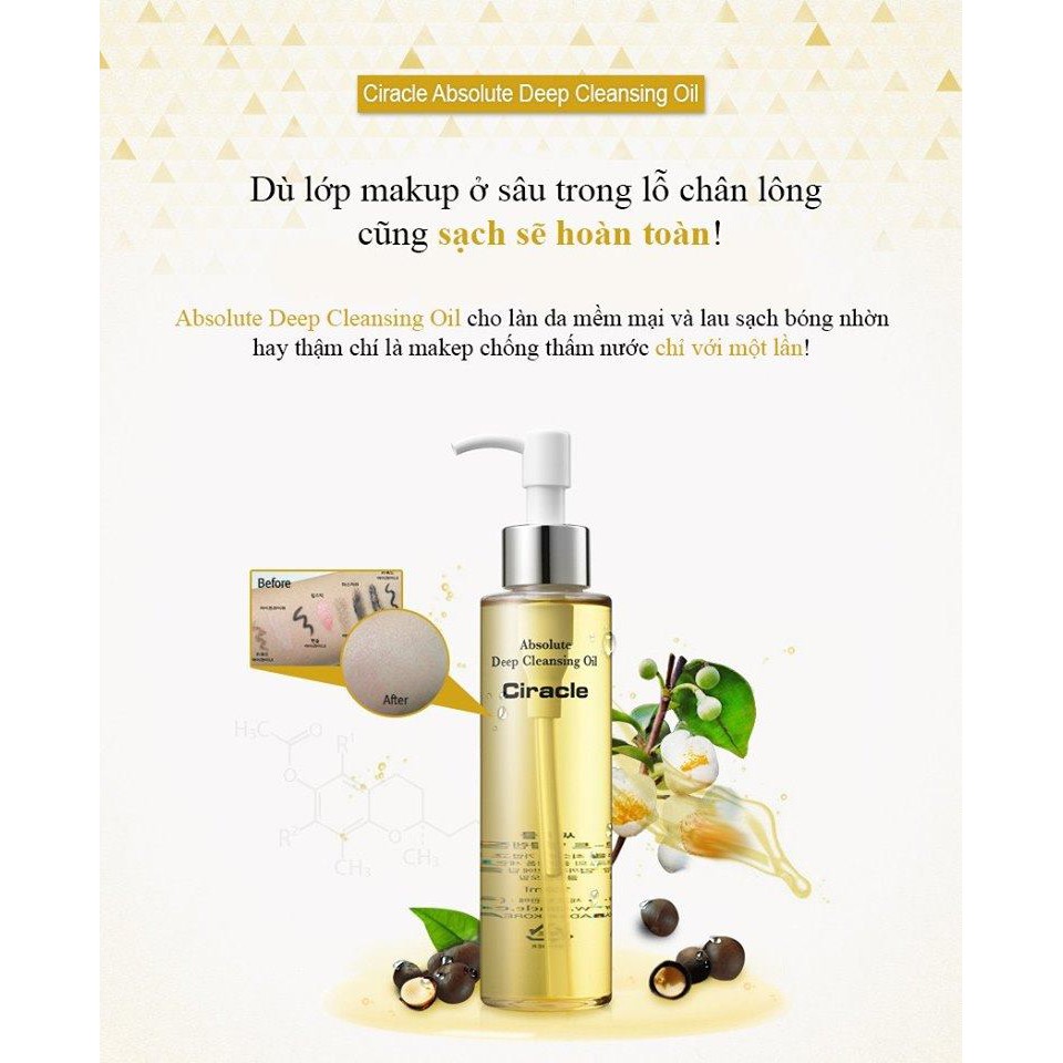 Dầu Tẩy Trang Ciracle Absolute Deep Cleansing Oil 150ml