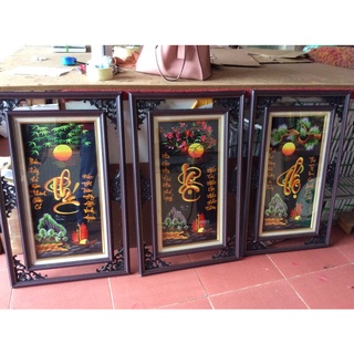 Tranh thêu phúc lộc thọ