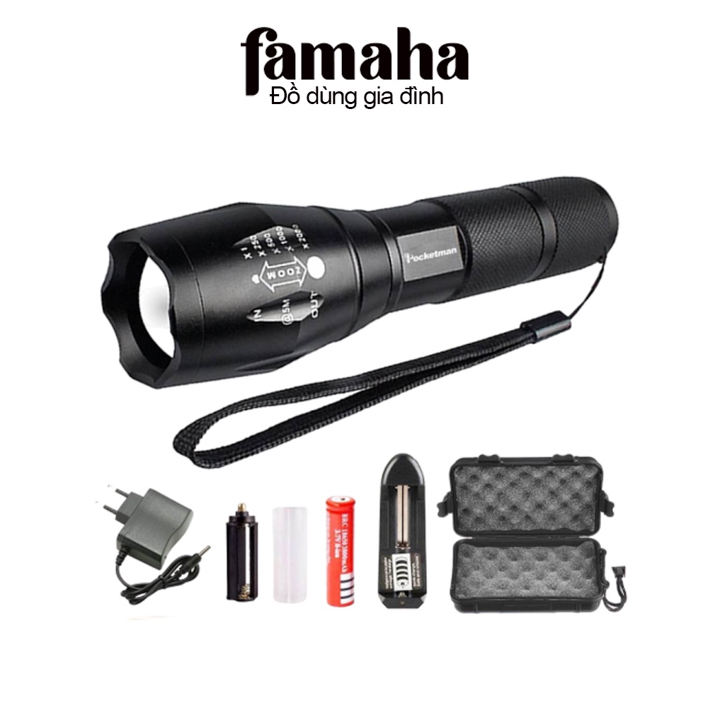 Đèn pin siêu sáng cầm tay mini xml-t6 FAMAHA