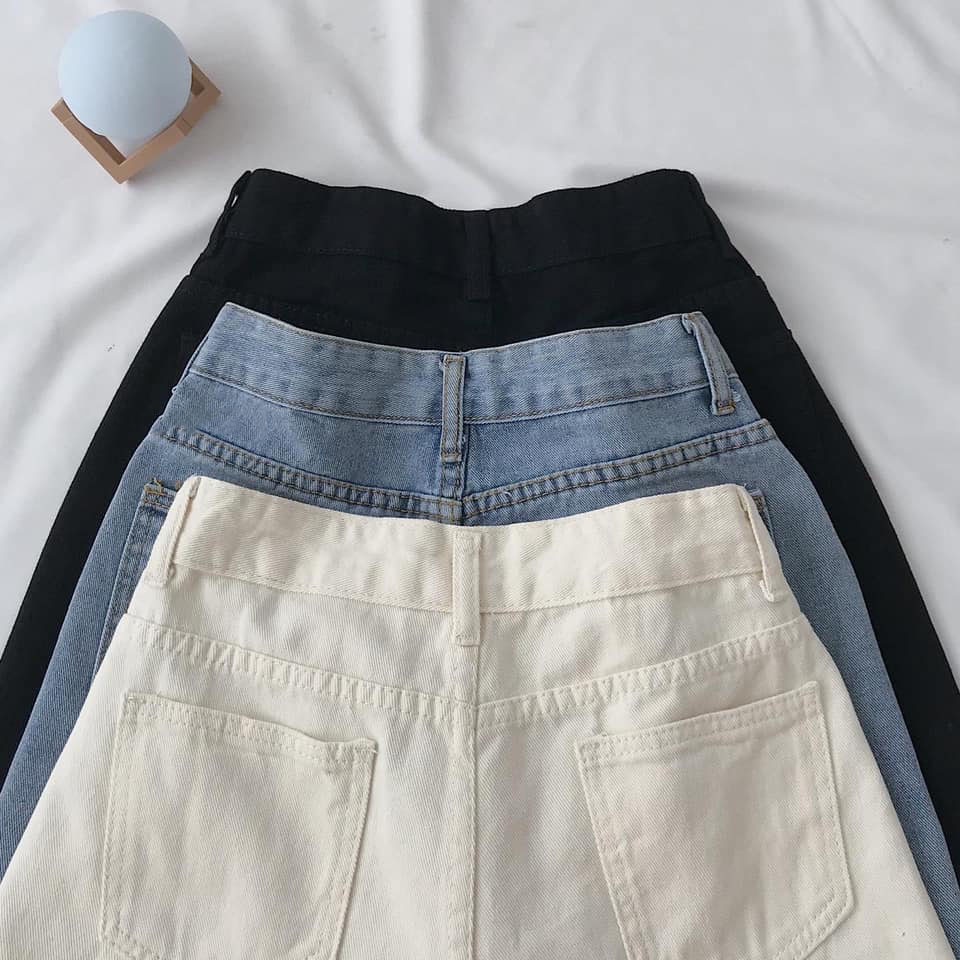Quần Short Jean Nữ JEM CLOSE Lưng Cao Ống Rộng Thiết Kế Eo Cài Phồi Đồ Siêu Hách Dáng BLAP 2866