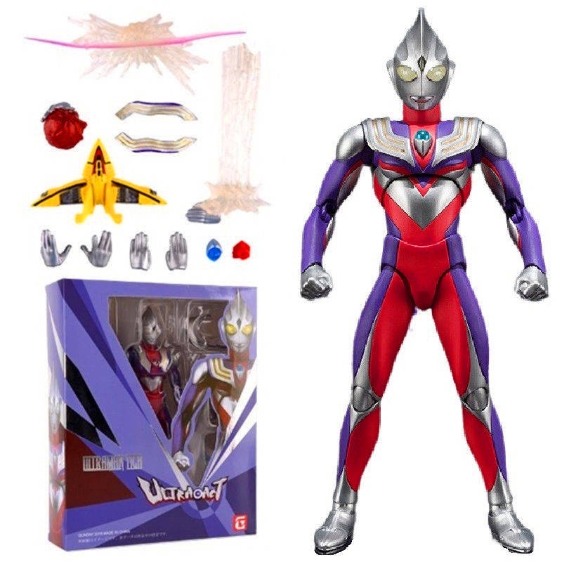 Đồ Chơi Siêu Nhân。 Ultra Mô Hình Nhân Vật Ultraman Tiga Chân Thật