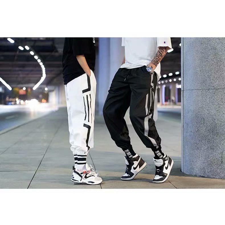 Dynamic plaid wide-leg pants with stitched casual pants | BigBuy360 - bigbuy360.vn