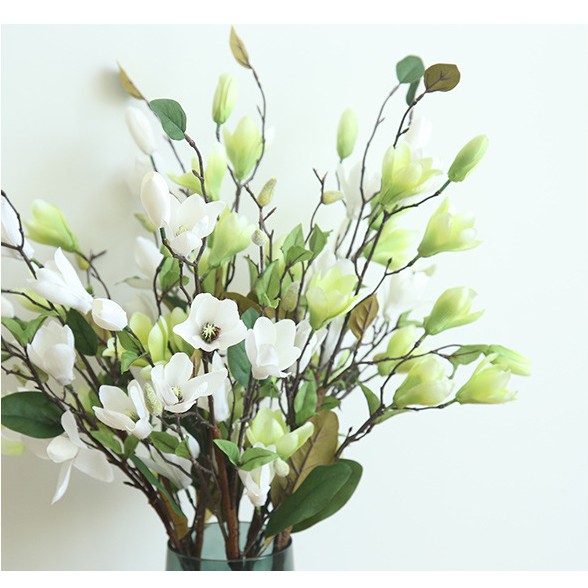 HOA MỘC LAN nhân tạo cành dài 76 cm - Hoa lụa, hoa giả, hoa nhân tạo, hoa trang trí