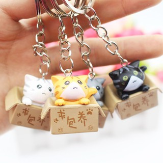 Set 4 Móc Khóa Hình Mèo Dễ Thương