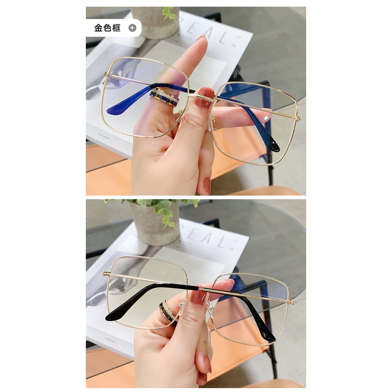 Kính Không độ nam nữ chống tia bức xạ UV phong cách Hàn Quốc hàng cao cấp KI10