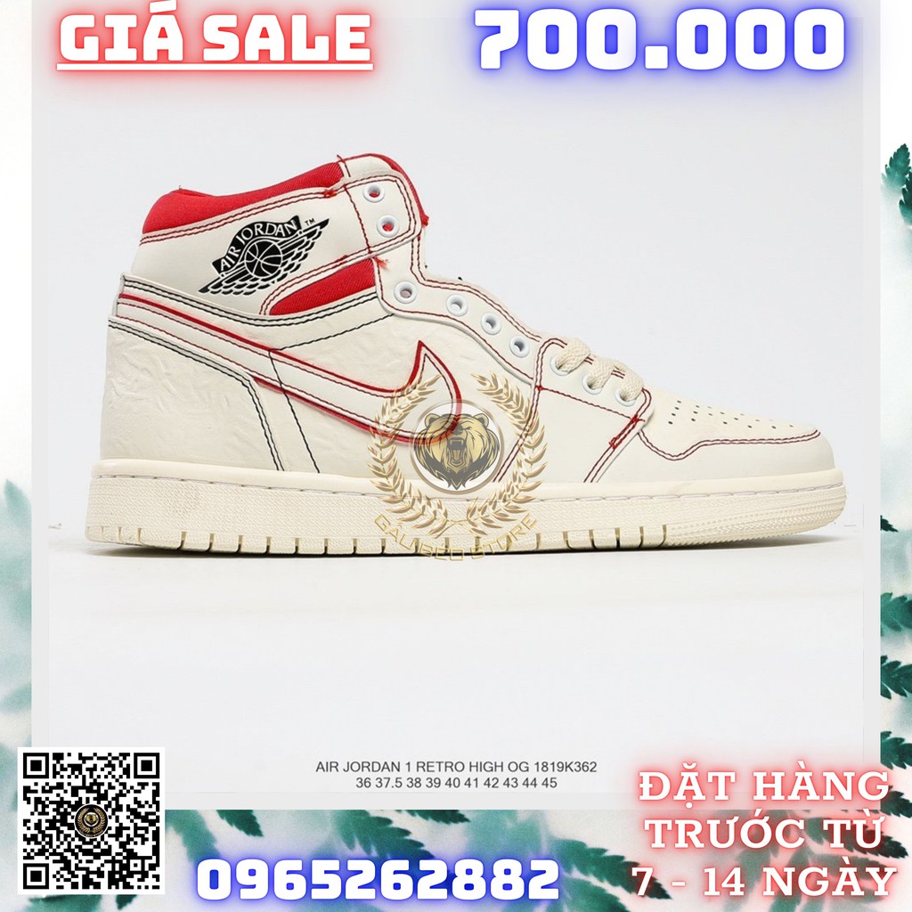 GIÀY SNEAKER MÃ SẢN PHẨM_Nike Air Jordan 1 Retro High OG"Sail/Phantom" PHONG CÁCH ORDER + FREESHIP ➡️ gaubeostore.shop