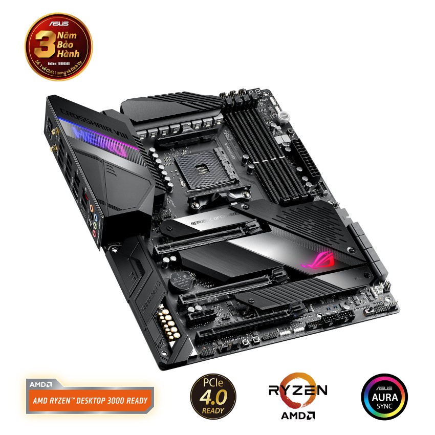 Mainboard ASUS ROG X570 CROSSHAIR VIII HERO (AMD X570, Socket AM4, ATX, 4 khe RAM DDR4)