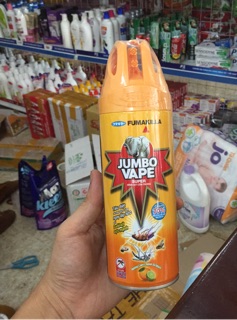 Bình Xịt Muỗi/Côn Trùng Jumbo Vape 600ml / 300ml Hương Cam Chanh Tự Nhiên