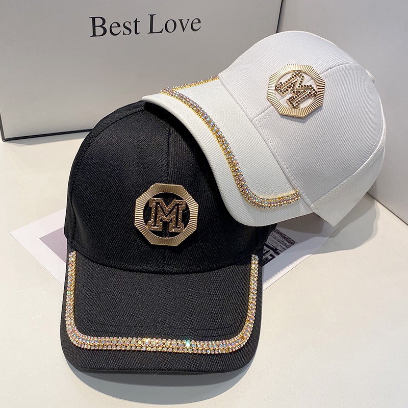 Mũ lưỡi trai unisex nam nữ KHÓA MIDI đính đá  hàng QC siêu đẹp nón lưỡi trai khóa sau đội nhóm chơi thể thao du lịch