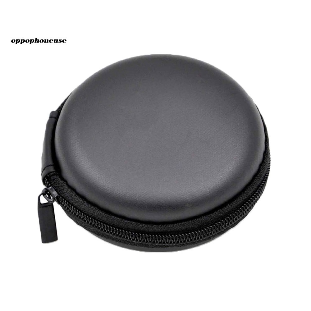 Multifunctional Shockproof Round Zipper Storage Bag Earphone Organizer Pouch