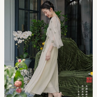 New Traditional Style New Two Sleeve Embroidered Pattern Dress New 2021