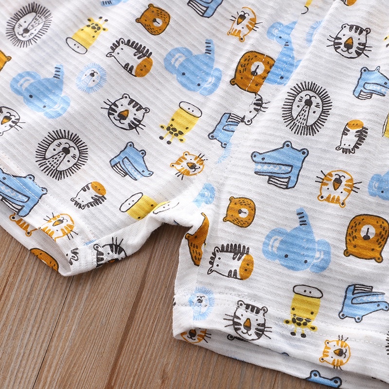 QUẦN ÁO THUN BA LỖ COTTON XUẤT KHẨU CHO BÉ - HÌNH CON VẬT
