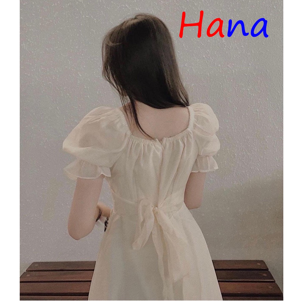 Váy von tơ 2 lớp tay phồng siêu xinh- Hana10