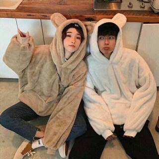 Áo lông tai gấu hotren👉kéo sang phải xem ảnh thật
