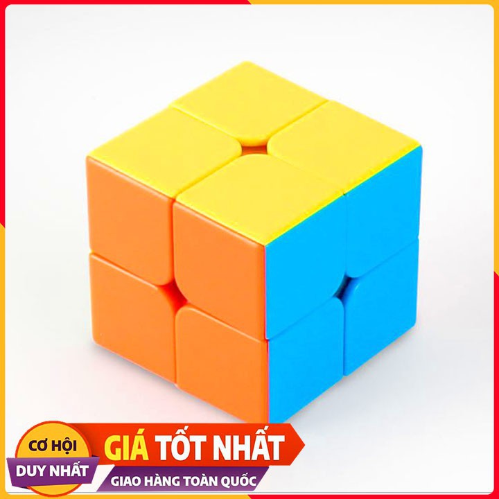 Rubic 2x2 3x3 loại trơn, không rít, đồ chơi Phát triển trí thông minh, khả năng tư duy cho trẻ