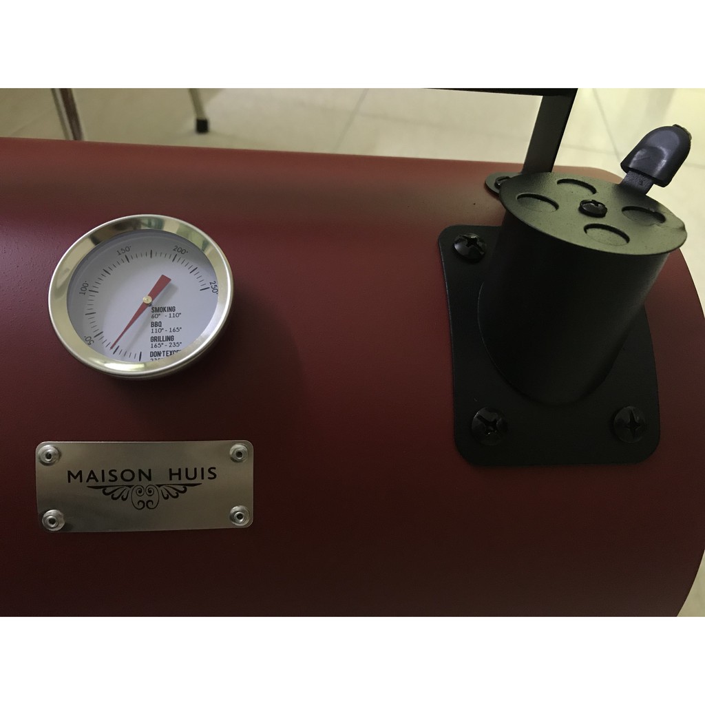 Bếp nướng than cắm trại Oven BBQ lò hun khói