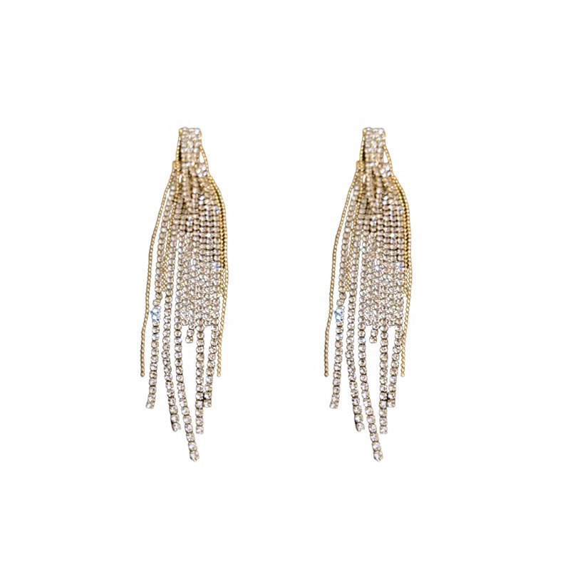 Bông Tai Tua Rua Bằng Bạc Phong Cách Âu Mỹ