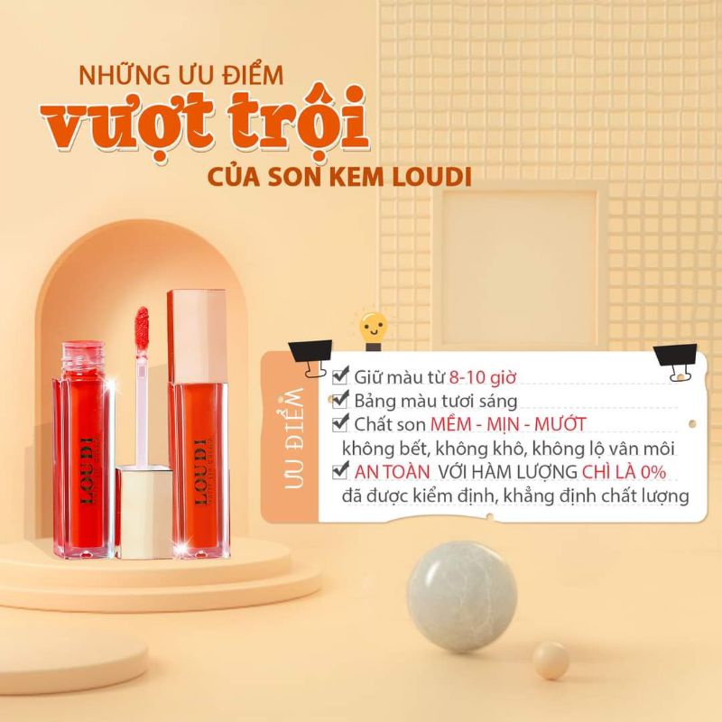 SON KEM LOUDI SIÊU LÌ 12 MÀU_GIỚI NGHỆ SĨ ĐANG DÙNG