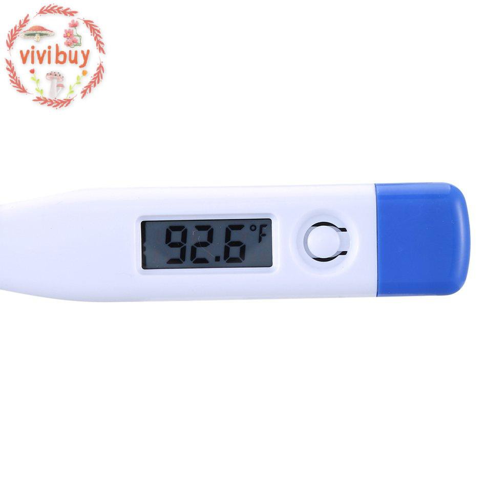 ✿vivi✿ Electronic Thermometer Digital Display Home Daily Oral Thermometer Hard Head Memory Function Neutral Safety Supplies