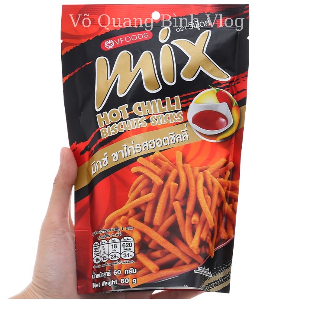 Bánh que Mix Thái Lan Đủ 4 Vị, Gói Lớn 60gam
