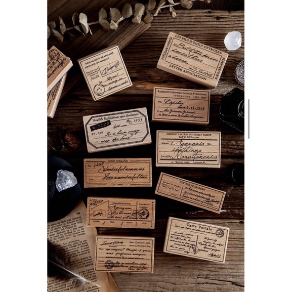 Con dấu gỗ vintage Wooden stamp quote SP012