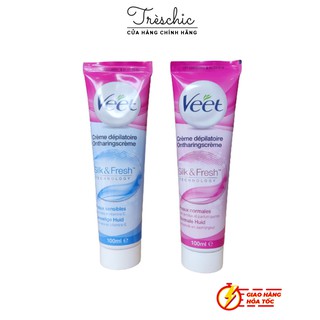 Kem Tẩy Lông Veet 100ml (2 loại cho da thường và da nhạy cảm)