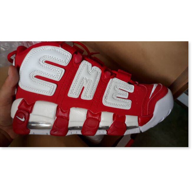 ❤️ [ Chuẩn Sale] Xả hàng -  GIẦY THỂ THAO SNEAKER AIR MORE UPTEMPO ĐỎ TRẮNG  a23 ❕ .chuẩn : " ' ࿅ . ྇ -