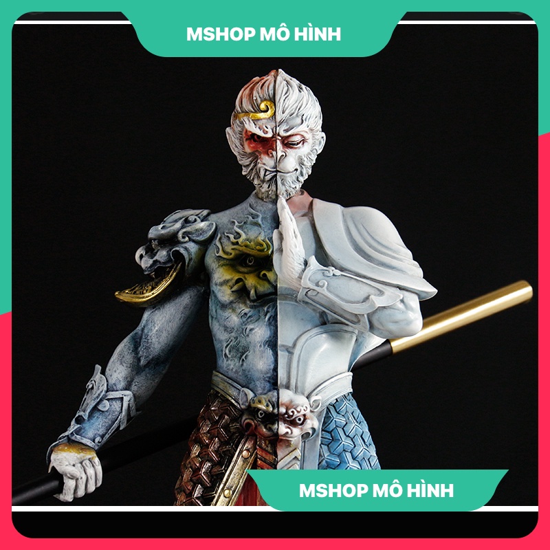 Mô hình Tôn Ngộ Không Tề Thiên Đại Thánh 2 mặt Thiện Ác 27cm - Tây Du Ký