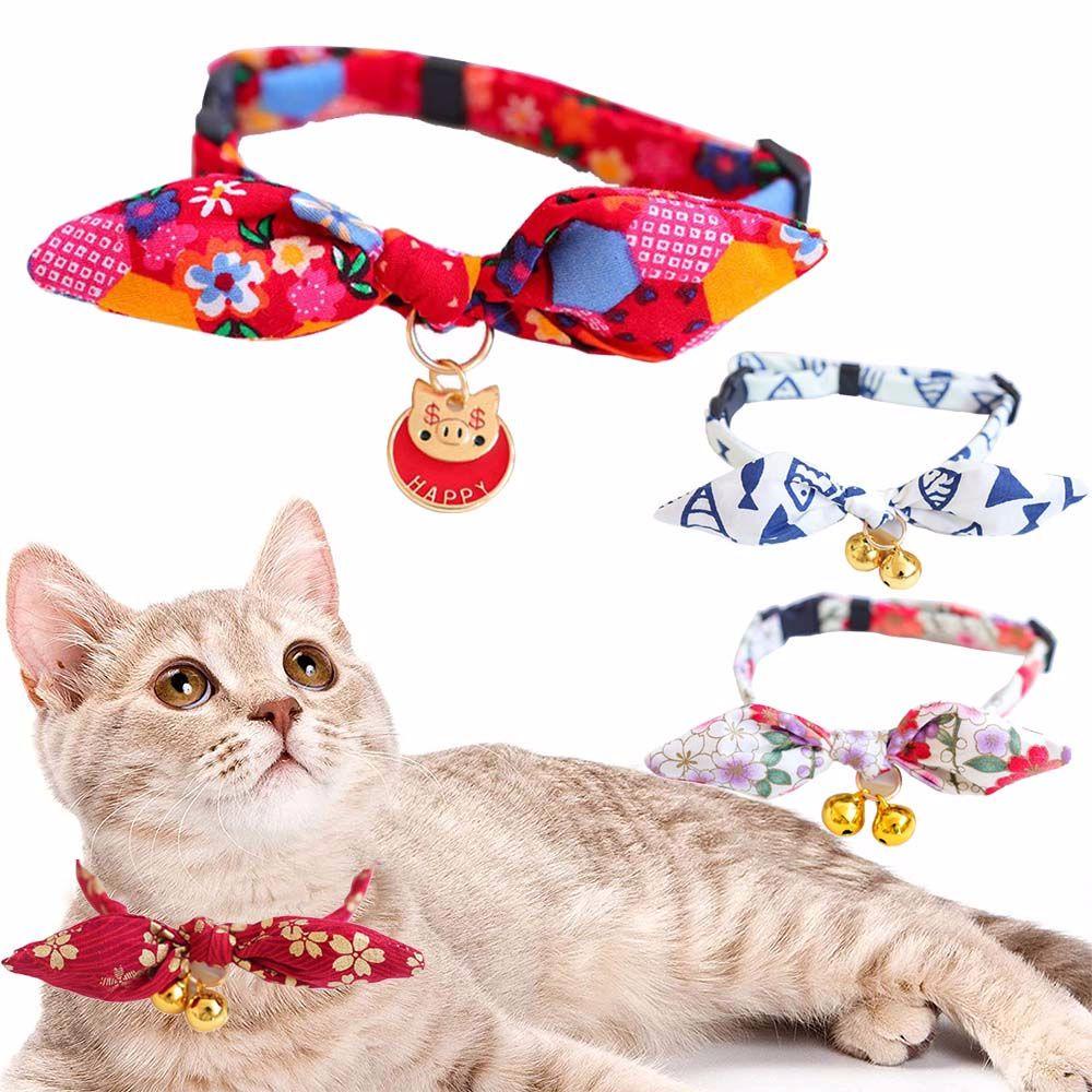 [COD] Vòng Cổ Tai Thỏ Dễ Thương Có Thể Điều Chỉnh Kích Thước Dành Cho Thú Cưng