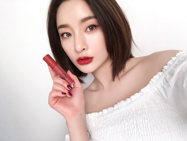 Son 3CE soft lip lacquer- perk up (DATE MỚI)