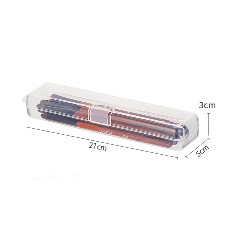 1 Hộp Đựng Cọ Trang Điểm Trong Suốt Chống Bụi Chống Nước