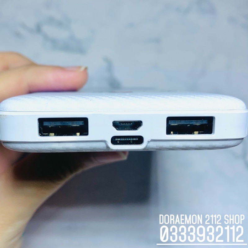 Sạc dự phòng 10.000 mAh (đầu vào TYPE C & MICRO USB)