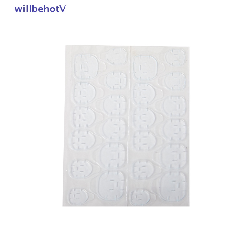 1 / 10 Miếng Dán Nối Dài Móng Hai Mặt Trong Suốt Tự Dính