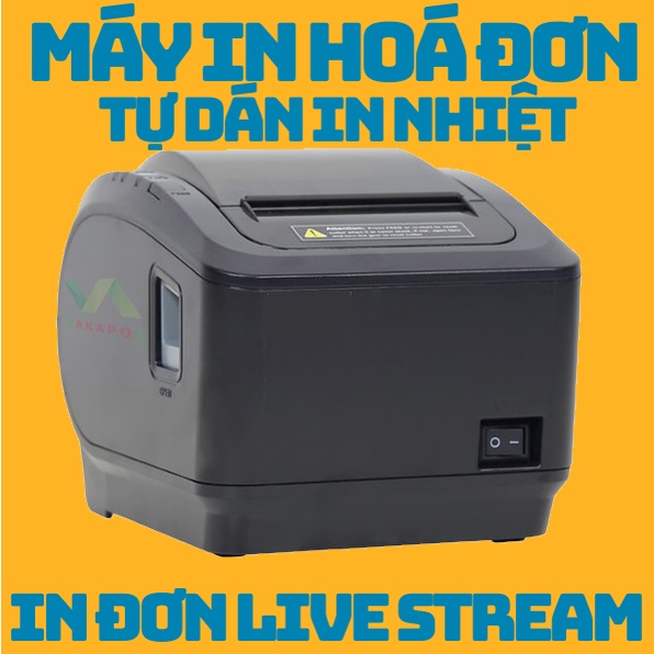 Máy In Bill, In Hóa Đơn Chốt Đơn Livestream Xprinter K200L Tặng 1 Cuộn Giấy Decal Liên Tục 75 x 30m