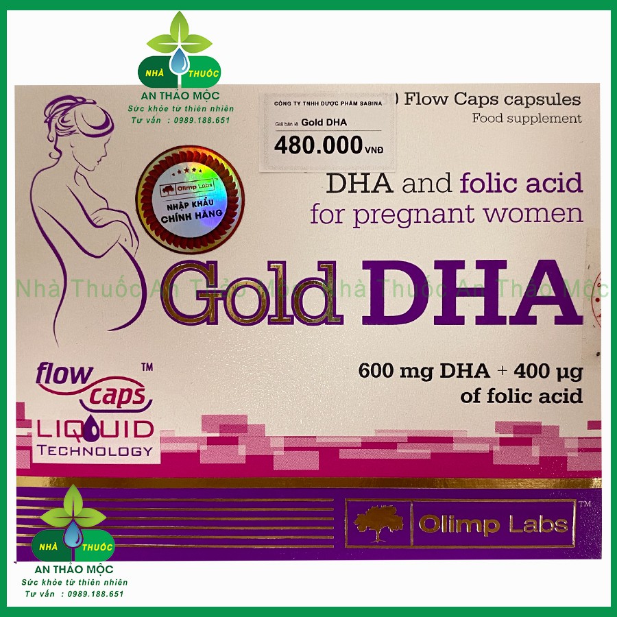 Chela Gold DHA.Bổ Sung DHA ,Sắt Cho Phụ Nữ Có Thai,Cho Con Bú