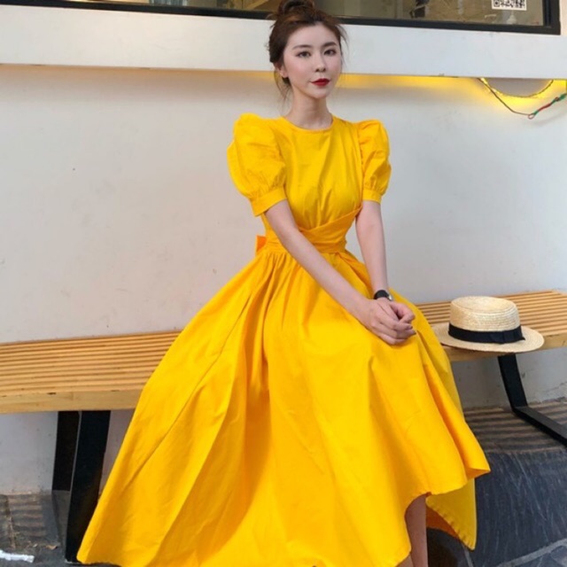 (R53) đầm ulzzang công chúa 3 size S M L order 6-9 ngày(sẵn cốm)