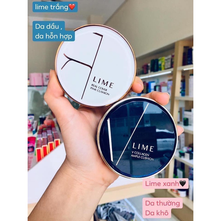 Phấn nước Cushion Lime V Collagen Ample Cushion SPF 50+
