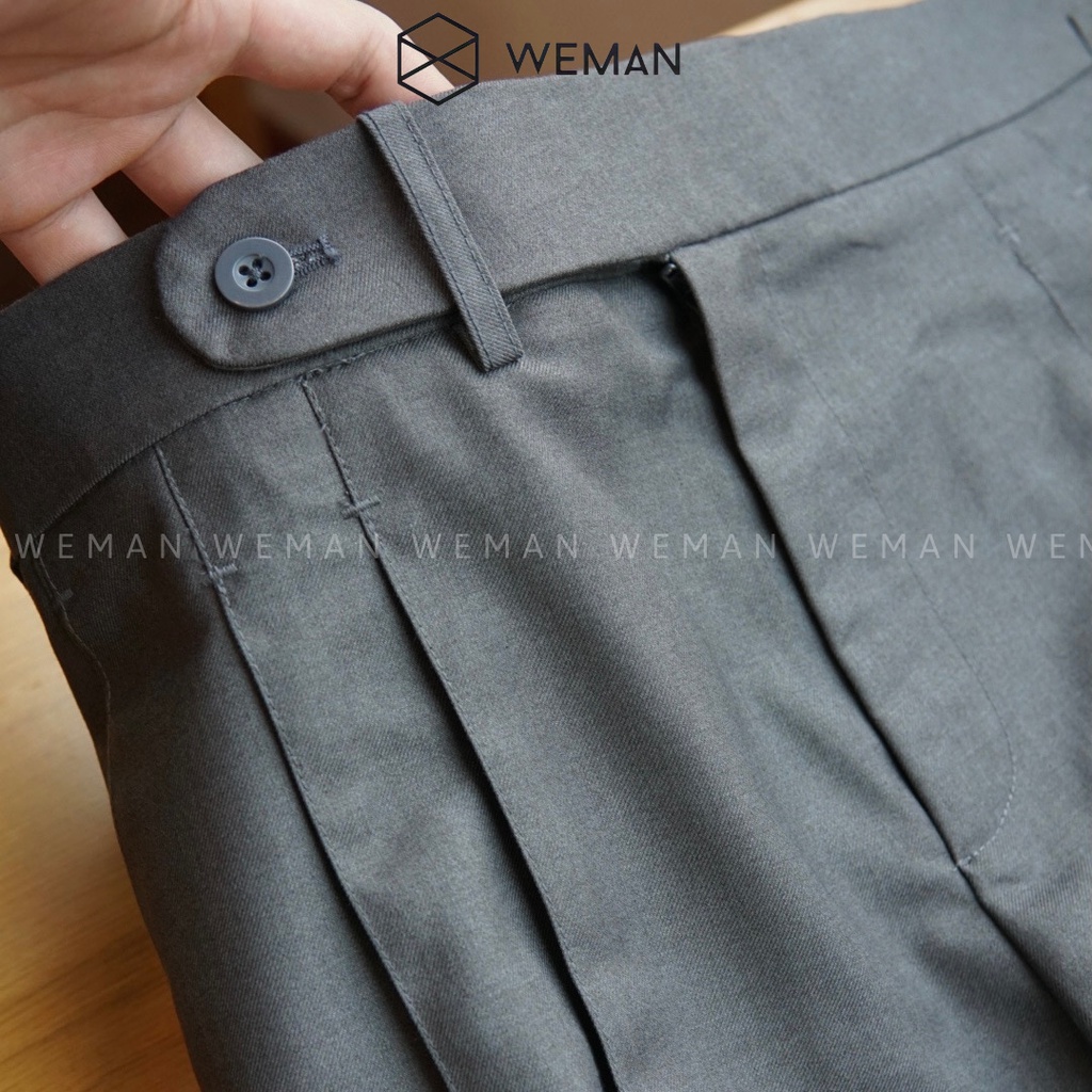 Quần short nam cạp cao, Chất liệu kaki cao cấp không nhăn không bai xù WEMAN-SD01