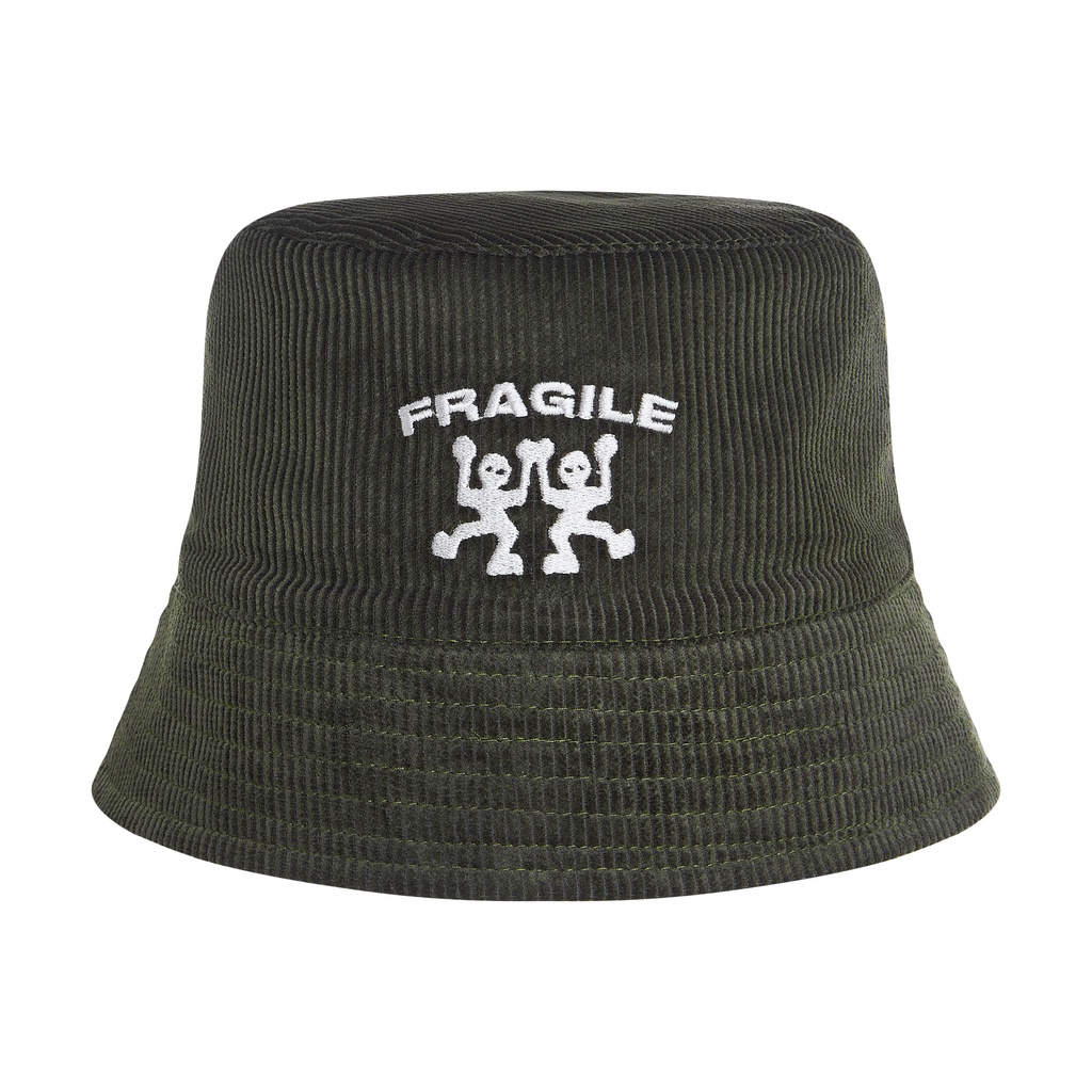 'Fragile' Bucket Hat / Olive