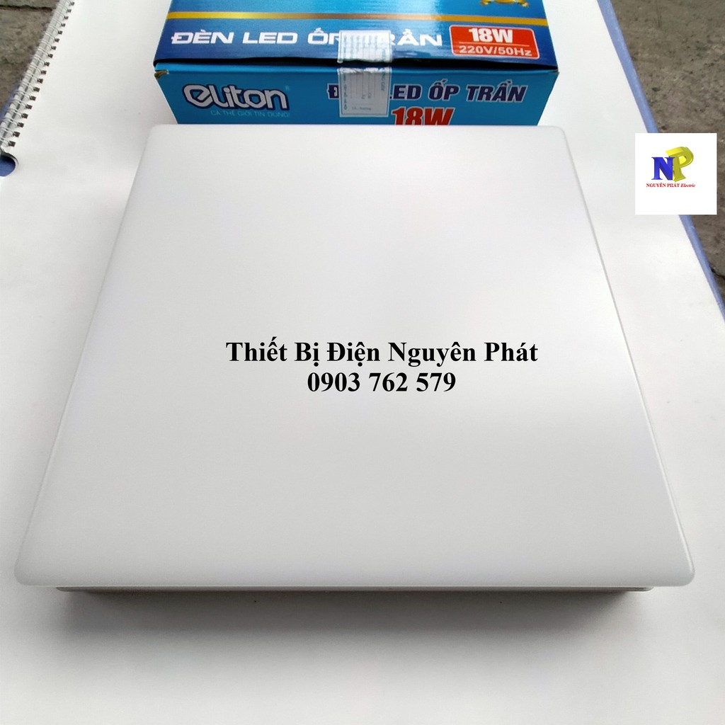 Led Ốp Trần Tràn Viền 18w Tròn Vuông Ánh Sáng Trắng - Hàng Chất Lượng Cao