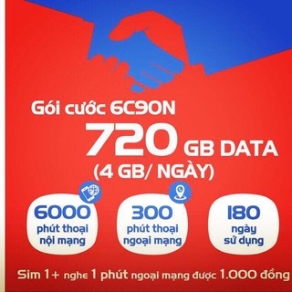 Sim 4G FREE 12 tháng thần tài NOW-C90N-720B+1000 phút-10 số - free12thang-c90n