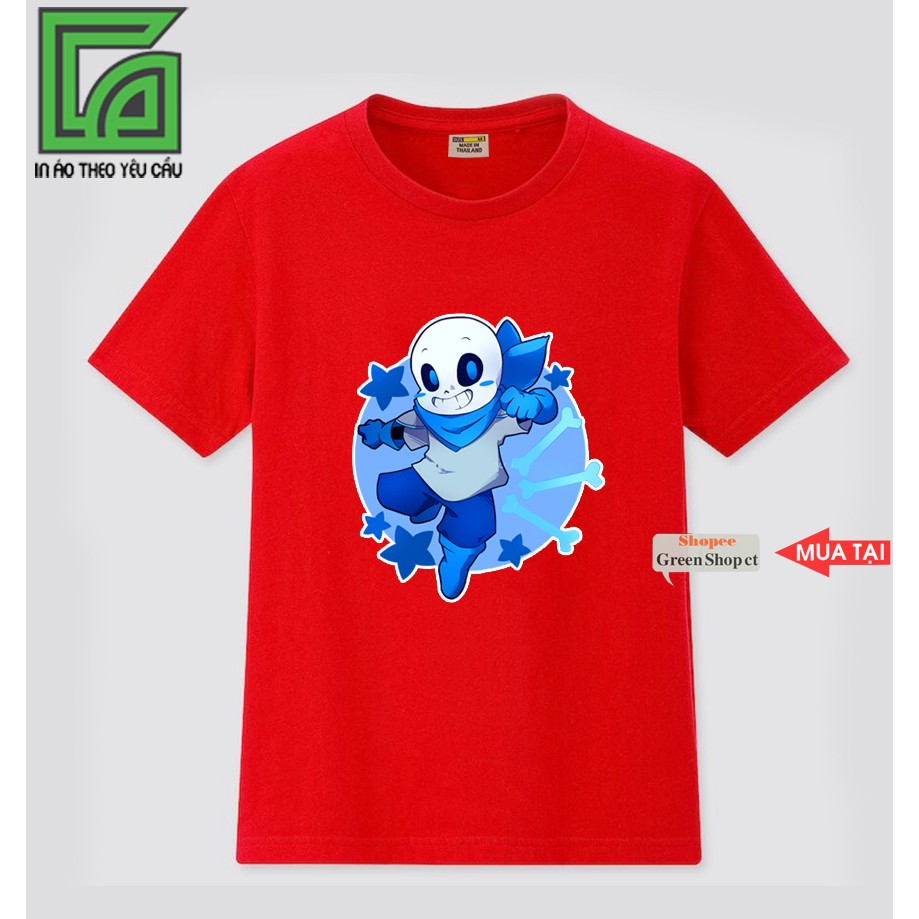 (NEW) Áo Thun Sans Game UndertaleVải Cotton Thái S193