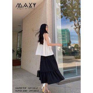 Áo cổ yếm dáng xòe halter top Maxy Workshop