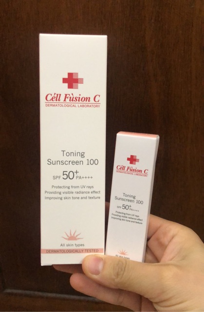 (50ml +10ml) kem chống nắng Cell Fusion C toning up