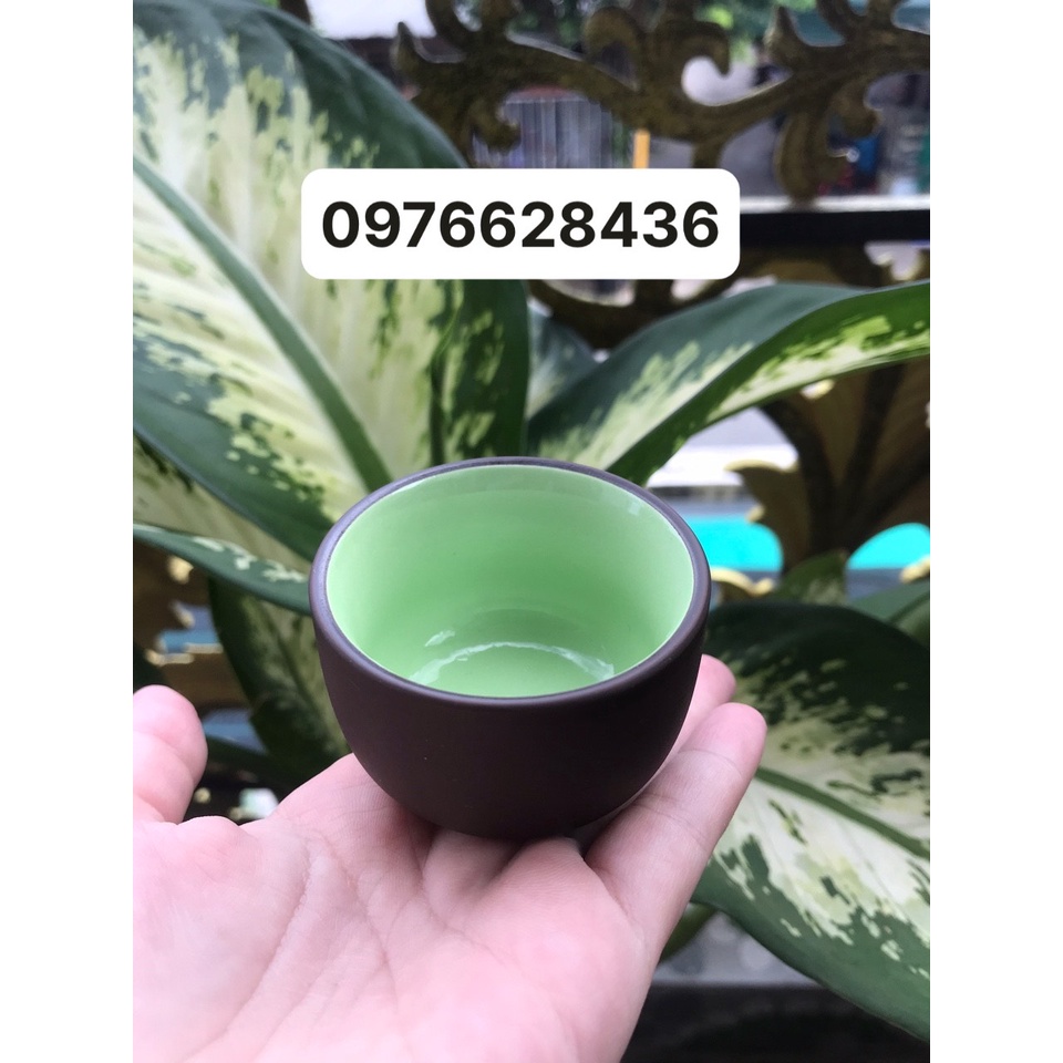 Chén trà gốm tử sa Bát Tràng dung tích 50ml