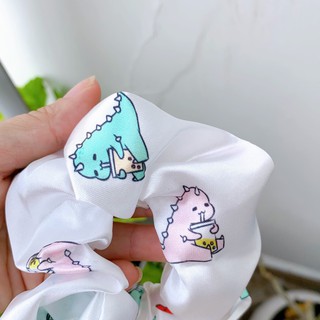 Cột tóc scrunchies doreamon, khủng lông, scrunchies bạch tuộc